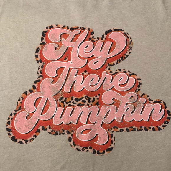 {x2HP🥳}•Hey There Pumpkin•Fall Graphic Tee - Picture 2 of 4